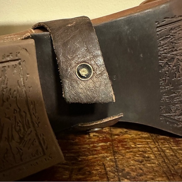 UGG Darling Harness Ankle Boot Whiskey Brown Cowboy Biker Booties - Picture 9 of 15